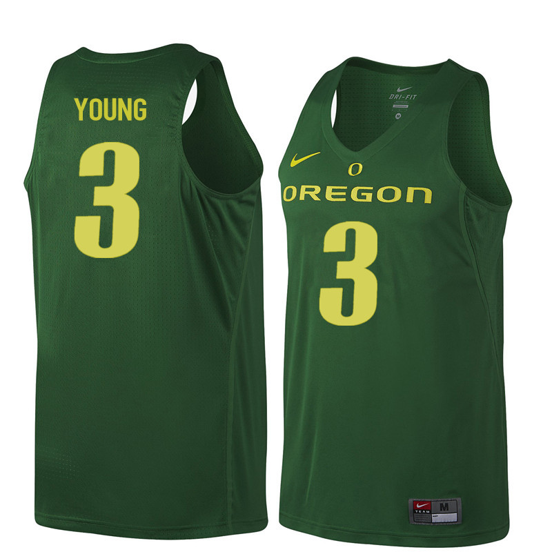 Men Oregon Ducks #3 Joseph Young College Basketball Jerseys Sale-Dark Green - Click Image to Close
